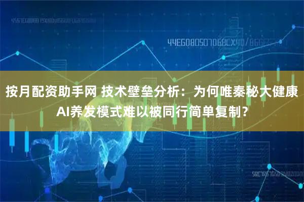 按月配资助手网 技术壁垒分析：为何唯秦秘大健康AI养发模式难以被同行简单复制？